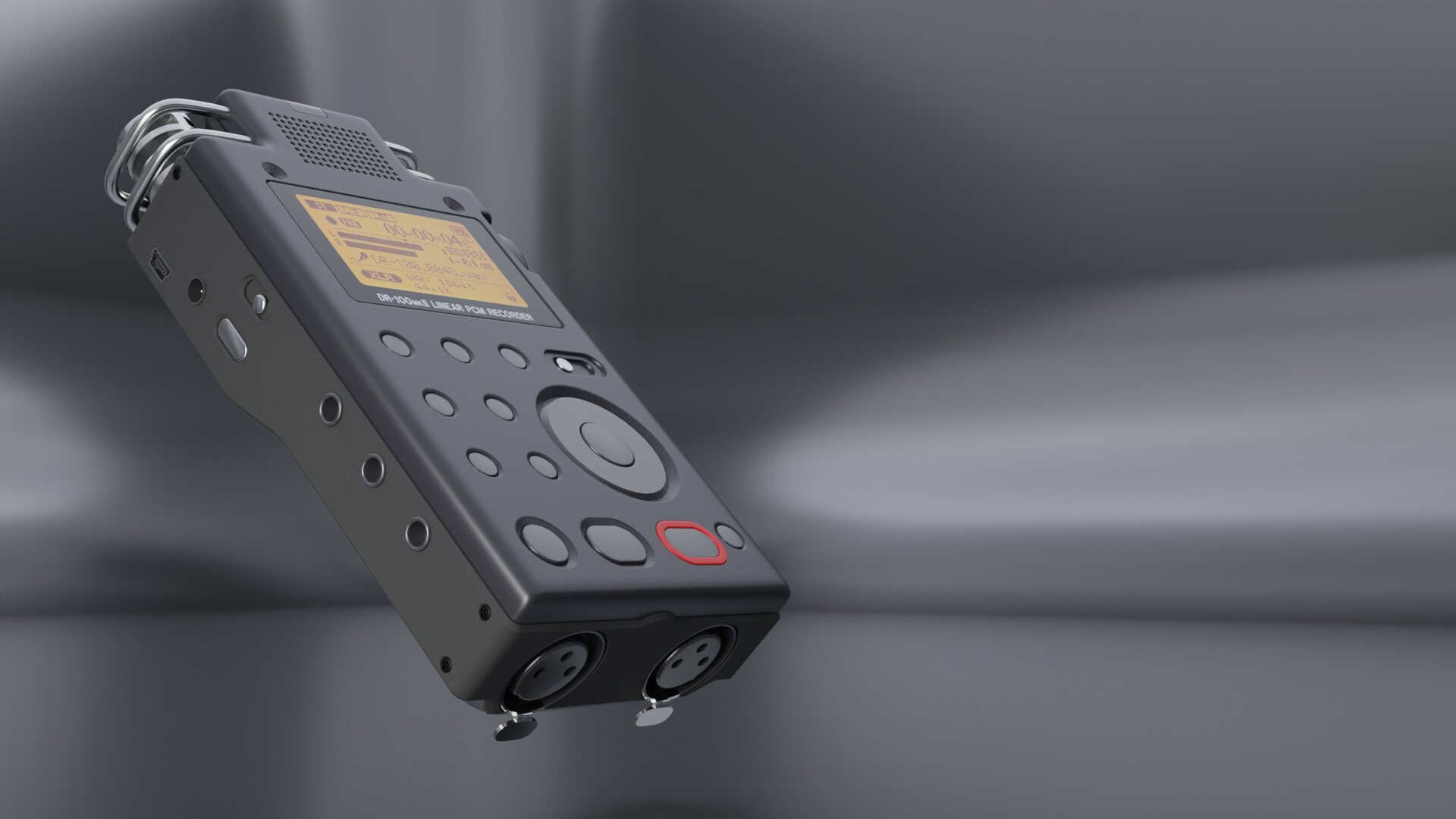 Audio Recorder — angled floating render