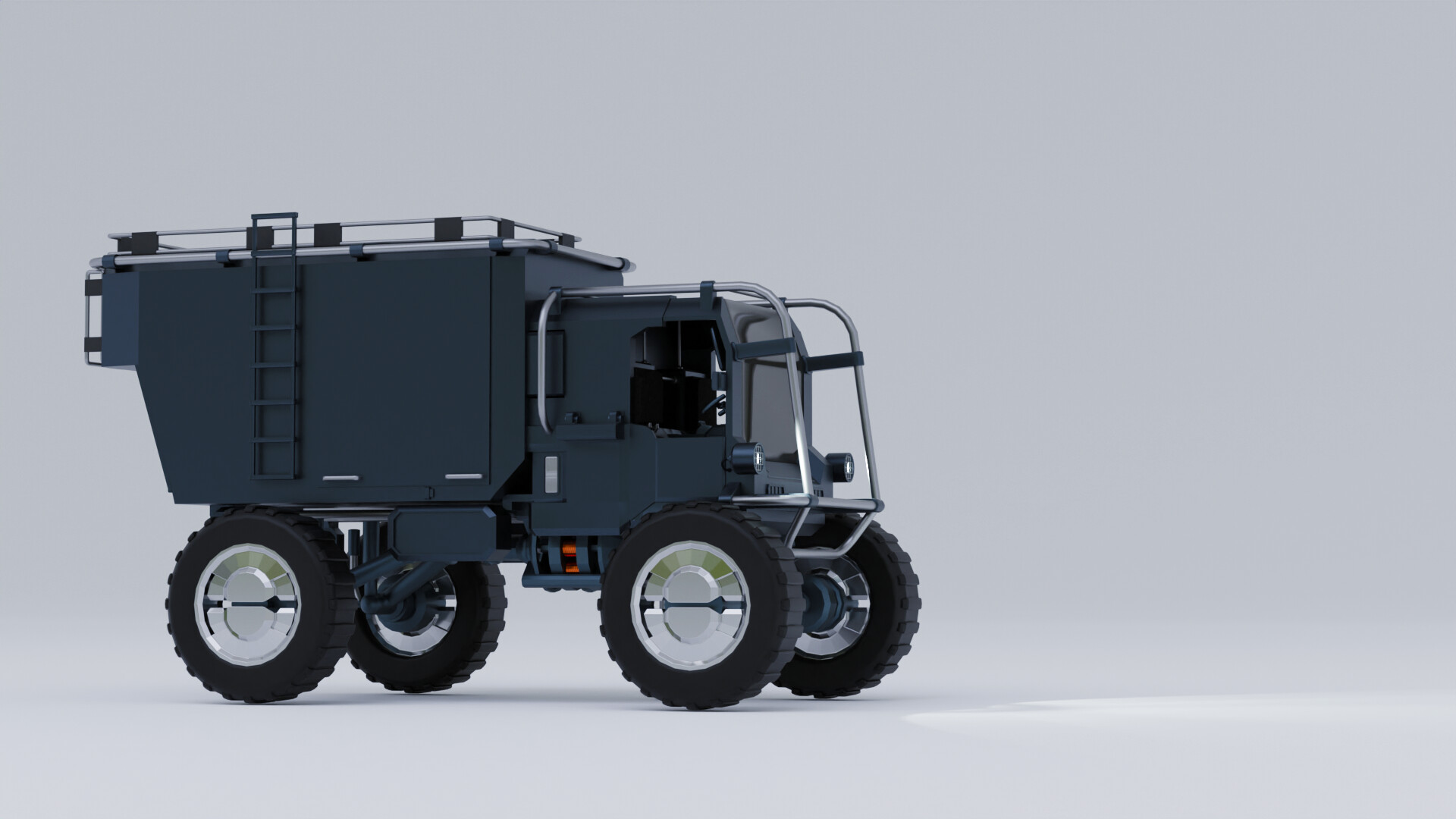Concept Transport Truck — side profile render