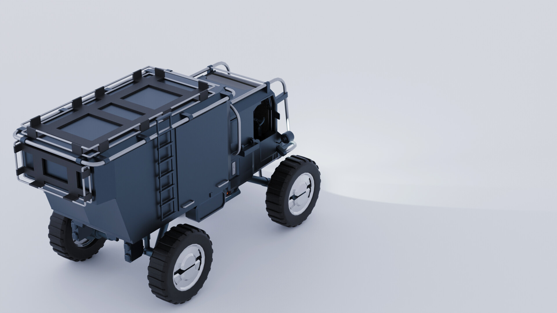 Concept Transport Truck — rear three-quarter render